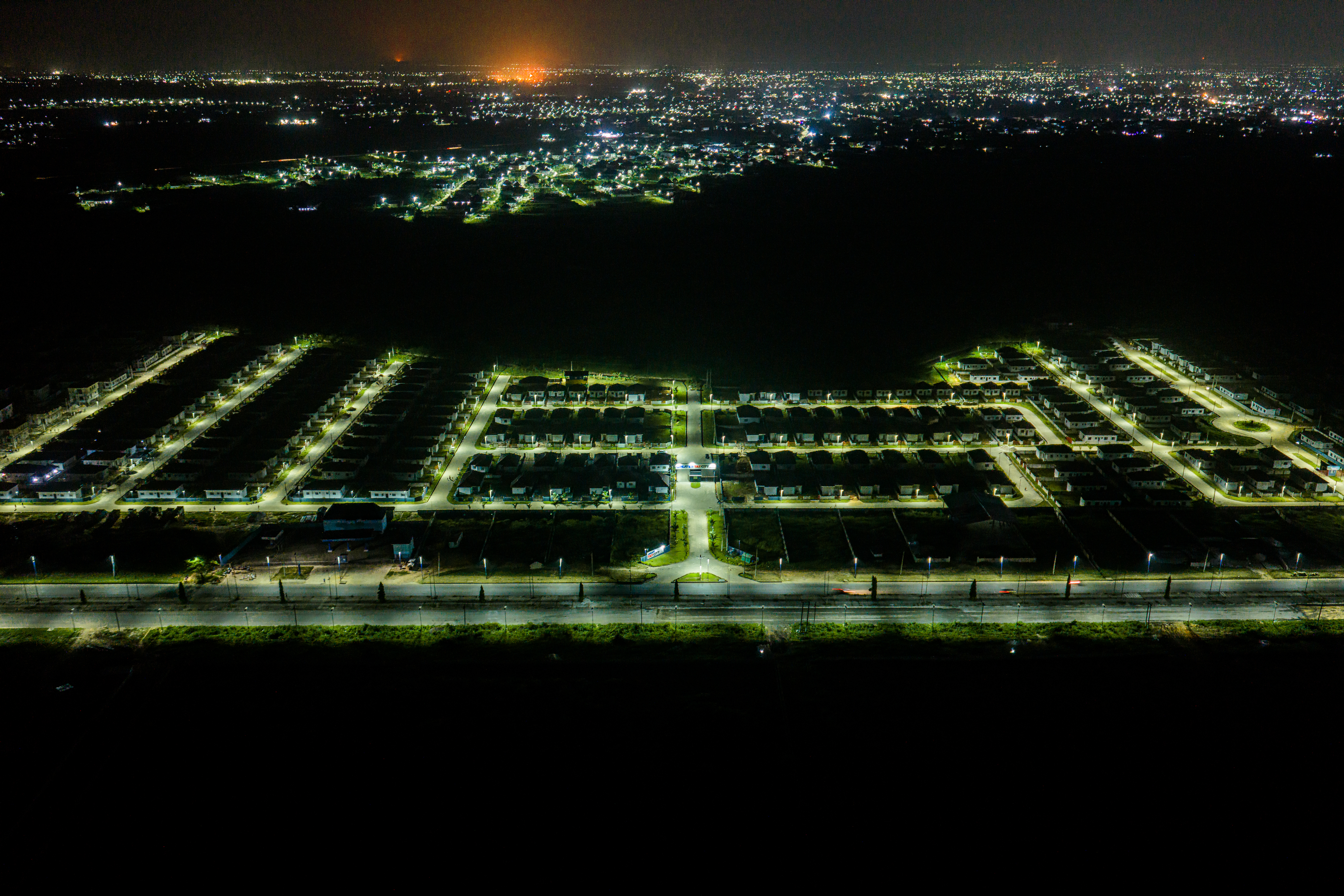 Street lighting at Greater TAF City
